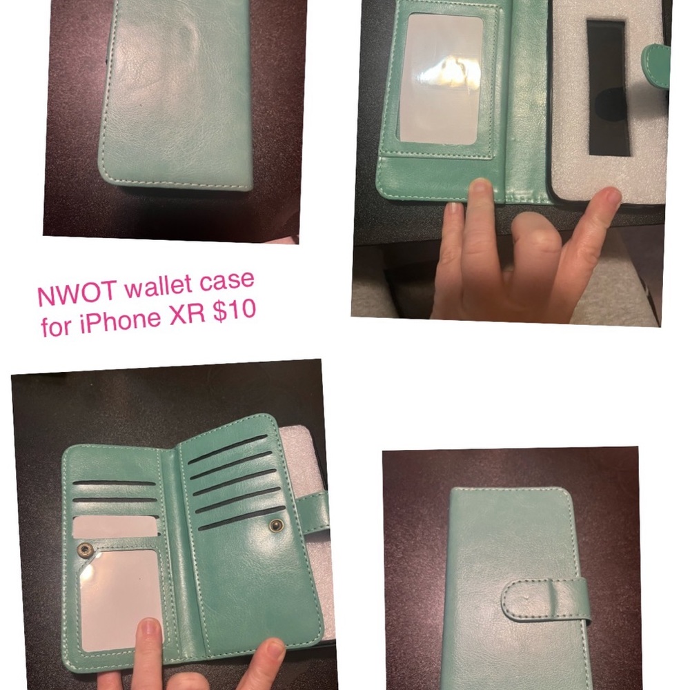 NWOT leather phone wallet for IPhone XR